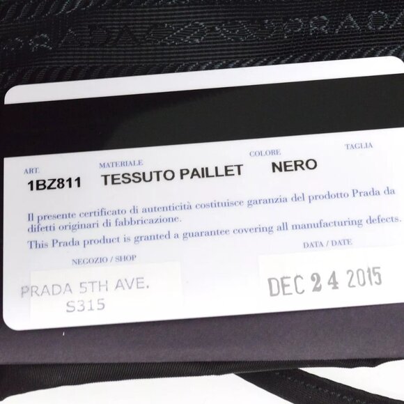 Prada Black Sequins Nylon Backpack authentic - Picture 7 of 8